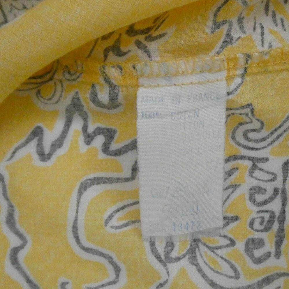 vtg ANASTASIA PARIS Francois Viannay tropical priont cotton top F 40 US 8 M - Picture 5 of 5